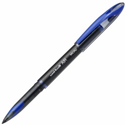 Ручка-роллер Uni-Ball "AIR Micro", СИНЯЯ, корпус черный, узел 0,5 мм, линия 0,24 мм, UBA-188-M BLUE