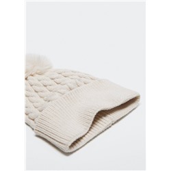 Gorro punto trenzado -  Niña | MANGO OUTLET España