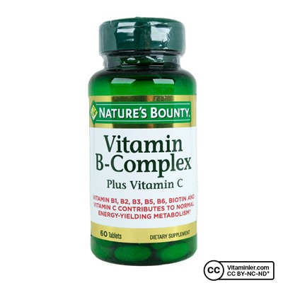 Nature's Bounty Витамин B-комплекс плюс витамин C 60 таблеток
