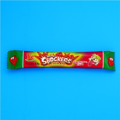 УЦЕНКА Мармелад жевательный кислый со вкусом клубники, 6,8 г (до 30.05.2025)