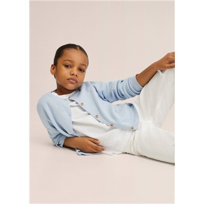 Cárdigan punto fino oversize -  Niña | MANGO OUTLET España