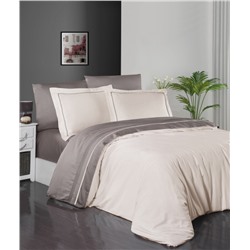 Постельное белье КАРВЕН сатин Де Люкс  N044 Serenity Ivory/mink