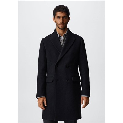 Abrigo largo lana -  Hombre | MANGO OUTLET España