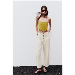 JEANS Z1975 CULOTTE TIRO ALTO BOTONES VISTA