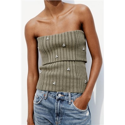 JEANS TRF WIDE LEG ROTOS TIRO ALTO