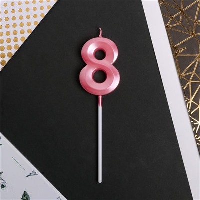 Свеча для торта, цифра «8», 11,5 х 2,3 см