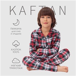 Пижама новогодняя детская KAFTAN Сhristmas time размер 30 (98-104 см)