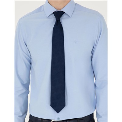 Blue Slim Fit Basic рубашка основная рубашка