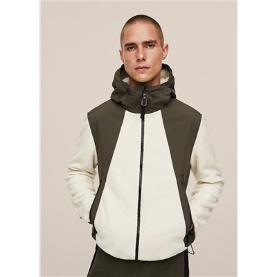 Chaqueta borreguito transpirable antibacteria -  Hombre | MANGO OUTLET España