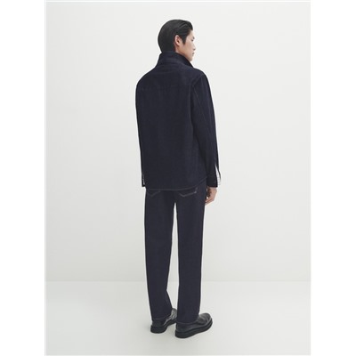 Sobrecamisa denim bolsillos