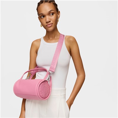 Bolso - cuero - rosa oscuro