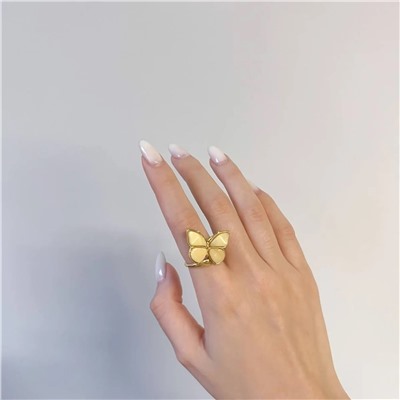Кольцо серебряное с янтарём R9154ZM