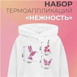 Набор термоаппликаций «Нежность», 3 шт.