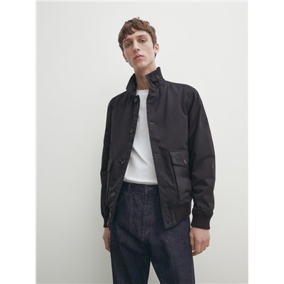 Chaqueta con algodón bolsillos