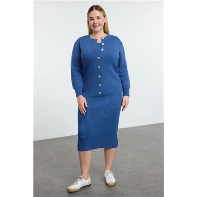 Indigo Vummer Midi Boy 2 Piece Cardigan & Dress Triko Team TBBAW25AH00110
