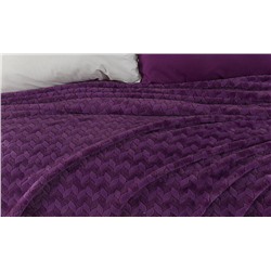 Плед KARVEN Super Soft BENZIA 200*220 п/э евро Р 944 фиолетовый (Акция).