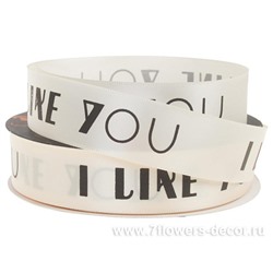 Лента тканная "Like You", 25 ммх50 ярд