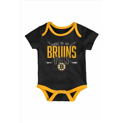 Fanatics NHL Boston Bruins 3 Piece Game Time Bodysuit