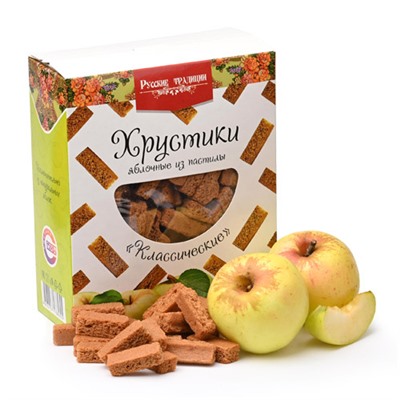 Яблочные Хрустики из пастилы «Классические», 250г