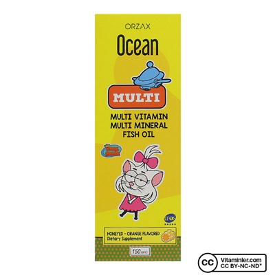 Ocean Multi Витамины и рыбий жир King Şakir 150 мл