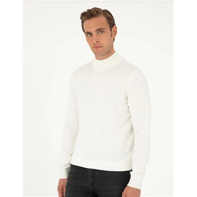Ecru Slim Fit Half Fisherman воротник основной трикотаж казах