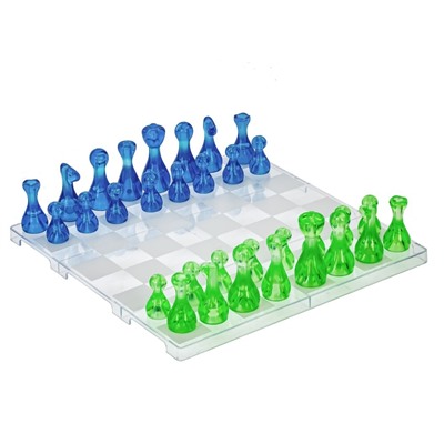 Игра настольная 2 в 1 (шахматы, шашки), L26 W26 H5 см