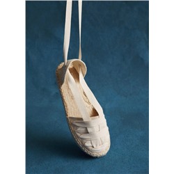Alpargata lino tiras -  Niña | MANGO OUTLET España