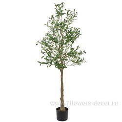 Дерево искусственное "Олива" в кашпо, H150 см