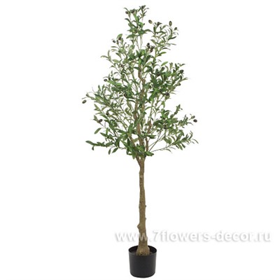 Дерево искусственное "Олива" в кашпо, H150 см