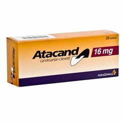 ATACAND 16 mg 28 tablet (название лекарства на русском / аналоги Атаканд)