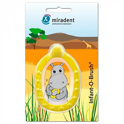 Щетка-прорезыватель miradent INFANT-O-BRUSH желтая