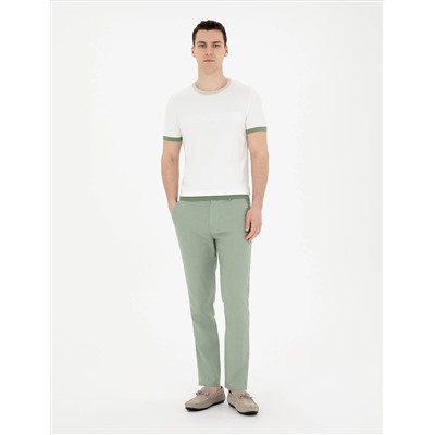 Белый Slim Fit Bike Yaka Triko T -For