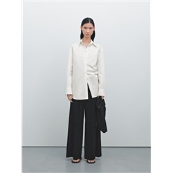 Pantalón plisado piel ante - Limited Edition