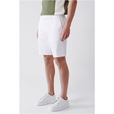 Белые гибкие шорты Patara Chino Kanvas