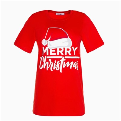 Футболка женская KAFTAN "Merry Christmas" р. 40-42