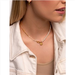 Collar Chic Pearl Acero Baño Oro