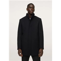 Abrigo lana impermeable -  Hombre | MANGO OUTLET España