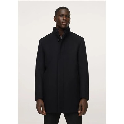 Abrigo lana impermeable -  Hombre | MANGO OUTLET España