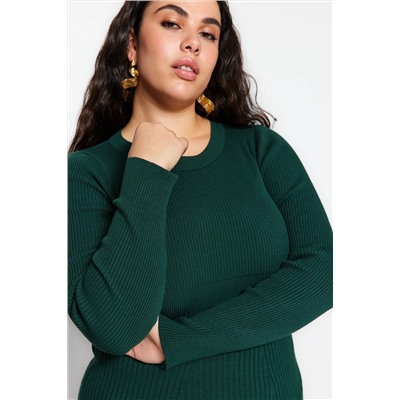 Emerald Green Fick Bicycle Oklar Midi Ditwear платье TBBAW24AH00021