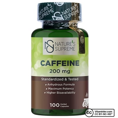Nature's Supreme Caffeine 200 мг 100 капсул