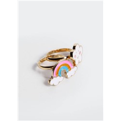 Pack 2 anillos combinados -  Niña | MANGO OUTLET España