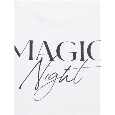 Пижама женская (футболка и брюки) KAFTAN Magic night р. 52-54, белый