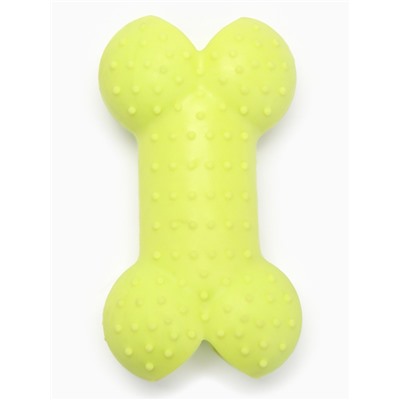 Игрушка жевательная "Кость малая", TPR, 8,5 см, салатовая
