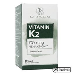 NaturalNest Витамин K2 100 мкг 30 капсул