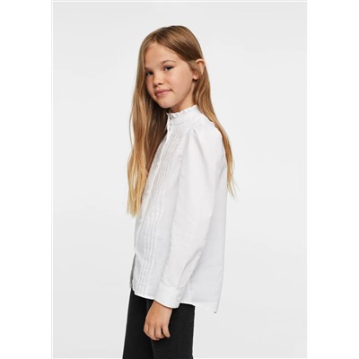 Camisa plisada -  Niña | MANGO OUTLET España
