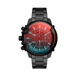 Reloj de cuarzo de acero - Cronógrafo - Negro
