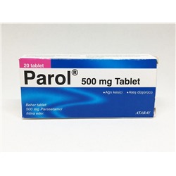 PAROL 500 mg 30 tablet (название лекарства на русском / аналоги Парацетомол)