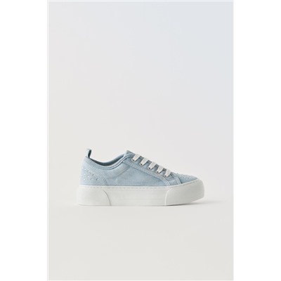 BAMBA DENIM STRASS