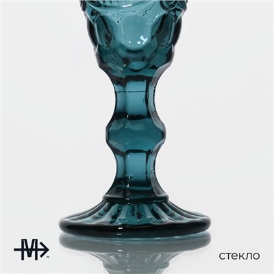 Бокал для шампанского Magistro «Ла-Манш», 160 мл, стекло, синий