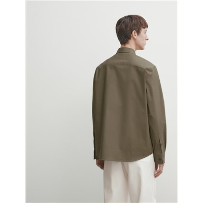 Sobrecamisa doble bolsillo mezcla algodón